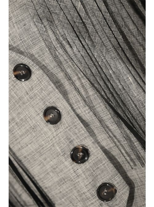 Gilet Boretto in misto lino fiammato con frange PINKO | 106965 A3ASZZ2